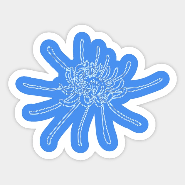 Chrysanthemum Sticker by MarjolijndeWinter